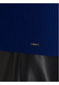 Morgan Golf 132-MENTOS.M Niebieski Slim Fit. Typ kołnierza: golf. Kolor: niebieski. Materiał: wiskoza #5