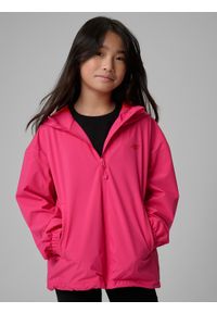 4f - 4F Kurtka przejściowa membrana 5000 dziecięca - różowa 122 (6-7 lat). Okazja: na spacer, na co dzień, na uczelnię. Kolor: różowy. Materiał: skóra, materiał. Sezon: lato. Styl: casual #1