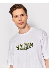 Volcom T-Shirt Crusher A4312205 Biały Loose Fit. Kolor: biały. Materiał: bawełna