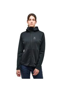 Haglöfs - Bluza z kapturem damska Lark Mid Hood. Typ kołnierza: kaptur. Kolor: czarny