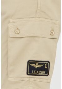 Aeronautica Militare - AERONAUTICA MILITARE Beżowe męskie bermudy Frecce Tricolori, Rozmiar M. Kolor: beżowy #4