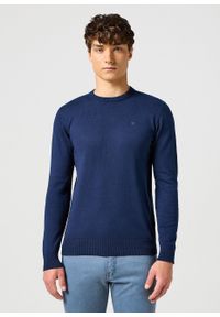 Wrangler - WRANGLER MĘSKA BLUZA KNIT SWEATER NAVY 112357427 W8F2017358