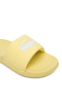 Lacoste Klapki Serve 1.0 51CFA0006 241 Żółty. Kolor: żółty. Materiał: skóra #4