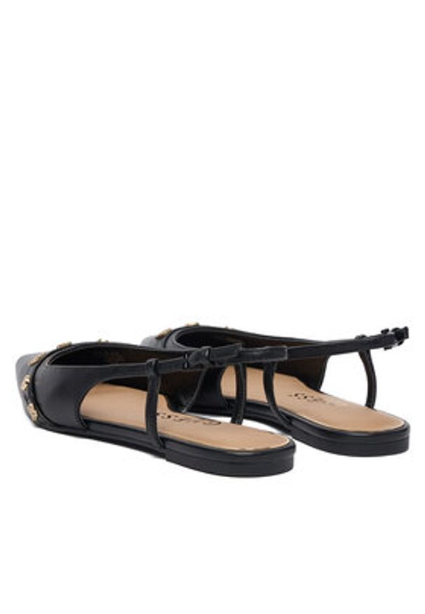 Guess Baleriny FLPDOR LEA05 Czarny. Kolor: czarny. Materiał: skóra