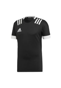 Adidas - Koszulka treningowa adidas 3-Stripes. Kolor: biały, wielokolorowy, czarny. Materiał: jersey