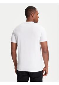 Karl Lagerfeld - KARL LAGERFELD T-Shirt 755087 553235 Biały Regular Fit. Typ kołnierza: dekolt w karo. Kolor: biały. Materiał: bawełna #4