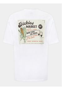 Dickies T-Shirt Grainfield DK0A4YJY Biały Regular Fit. Kolor: biały. Materiał: bawełna