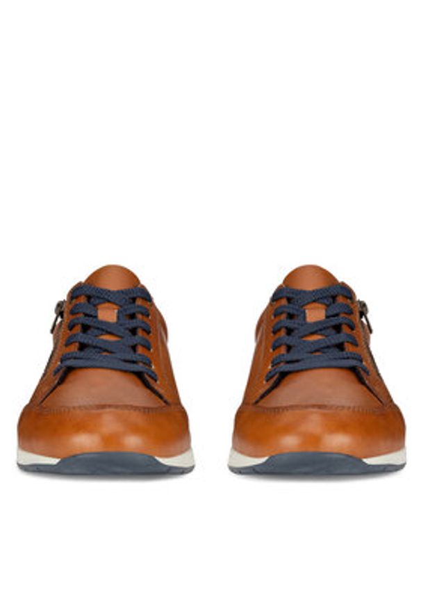 Rieker Półbuty 11903-24 Brązowy. Kolor: brązowy. Materiał: skóra