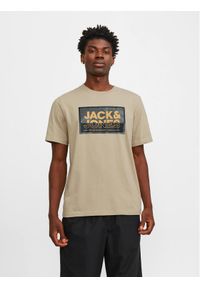 Jack & Jones - Jack&Jones T-Shirt Logan 12253442 Beżowy Standard Fit. Kolor: beżowy. Materiał: bawełna #1