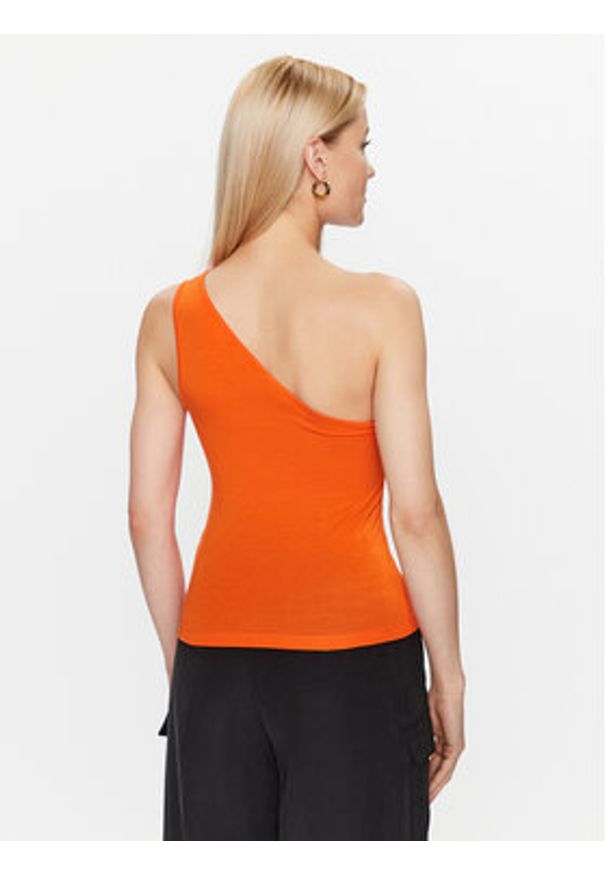 JJXX Top 12234651 Pomarańczowy Stretch Fit. Kolor: pomarańczowy. Materiał: bawełna