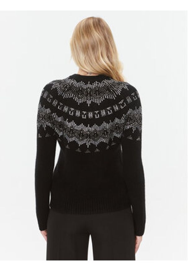 Marciano Guess Sweter 3BGR16 5786Z Czarny Regular Fit. Kolor: czarny. Materiał: syntetyk