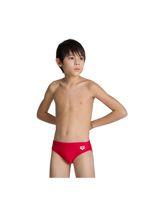 Kąpielówki Arena Dynamo Brief junior. Kolor: czerwony. Materiał: materiał