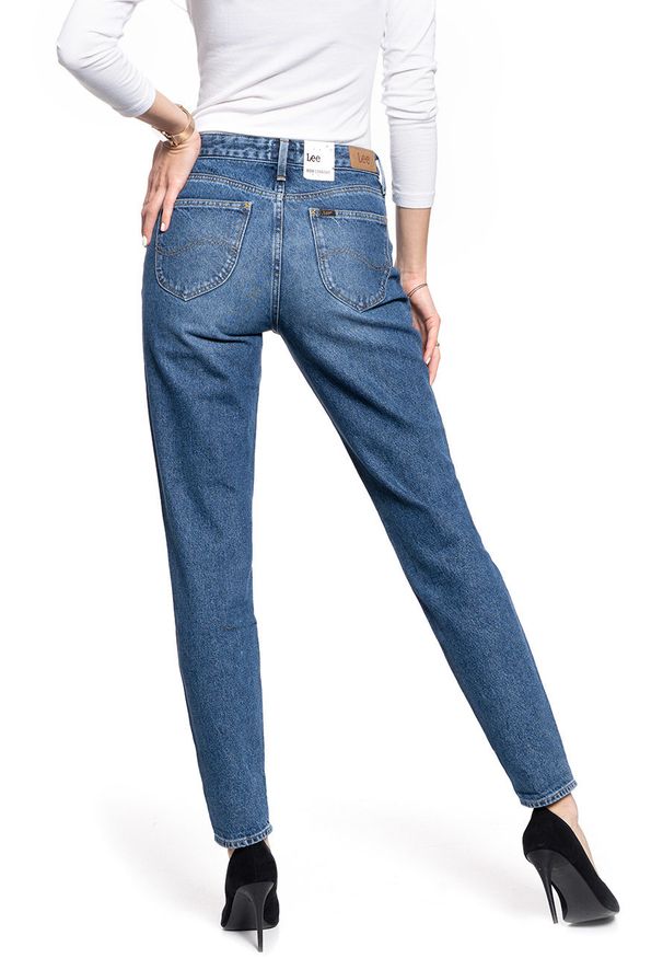 Lee - DAMSKIE SPODNIE JEANSOWE LEE MOM STRAIGHT MID BOOSTER L32IRDQF SAMPLE 112107616