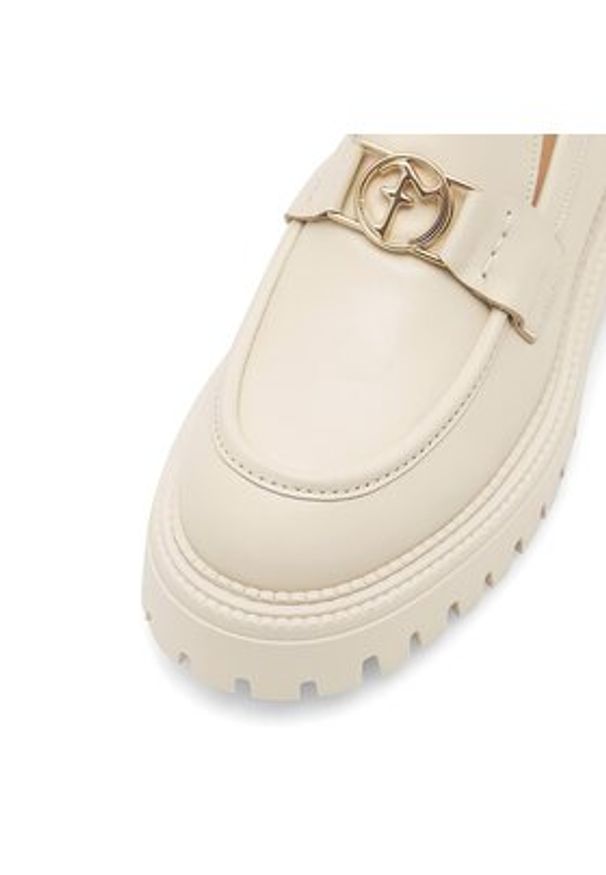 Eva Minge Loafersy SARAH-8049 Beżowy. Kolor: beżowy. Materiał: skóra