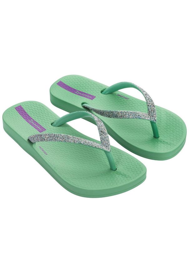 Ipanema Jr Anatomic Lolita klapki dziewczęce zielone roz. 32. Kolor: zielony. Wzór: paski. Styl: sportowy