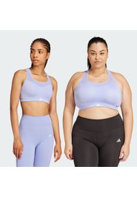 Adidas - Biustonosz TLRD Impact Training High-Support. Kolor: niebieski. Materiał: materiał. Sport: fitness