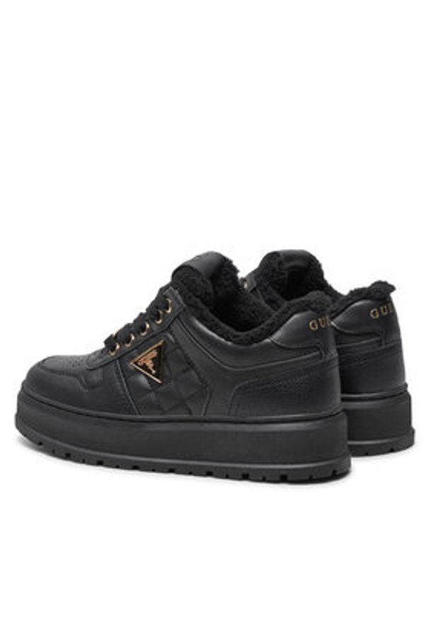 Guess Sneakersy Terria2 FLFTRR ELE12 Czarny. Kolor: czarny. Materiał: skóra