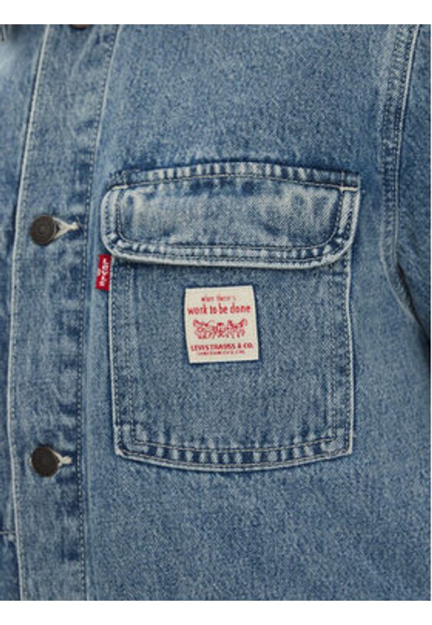Levi's® Kurtka jeansowa Engineer A0744-0003 Niebieski Relaxed Fit. Kolor: niebieski. Materiał: bawełna
