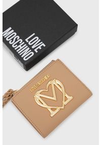 Love Moschino portfel damski kolor beżowy. Kolor: beżowy #4