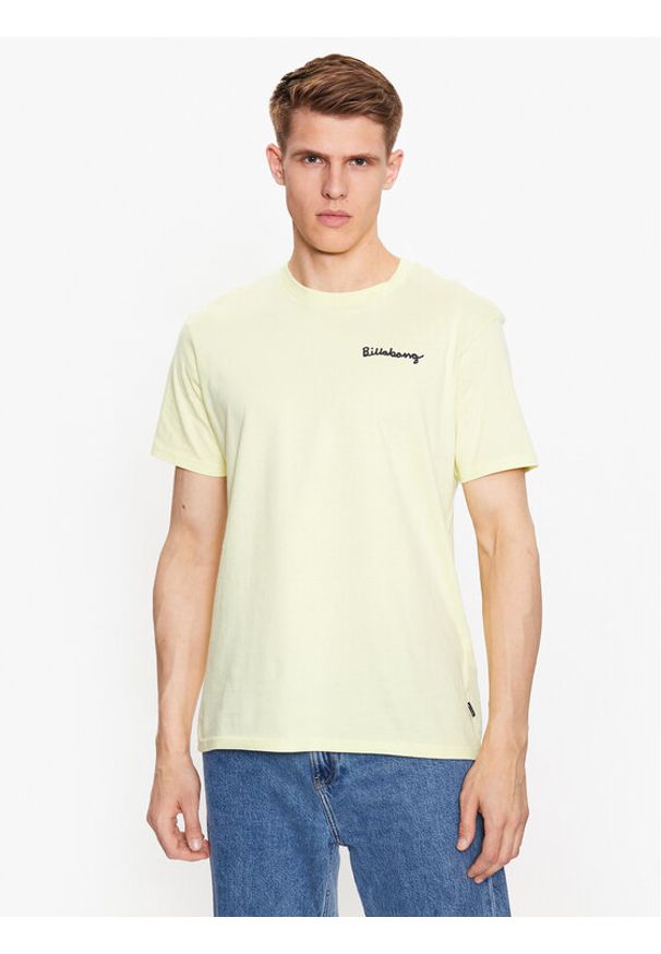 Billabong T-Shirt Shine ABYZT01732 Żółty Regular Fit. Kolor: żółty. Materiał: bawełna