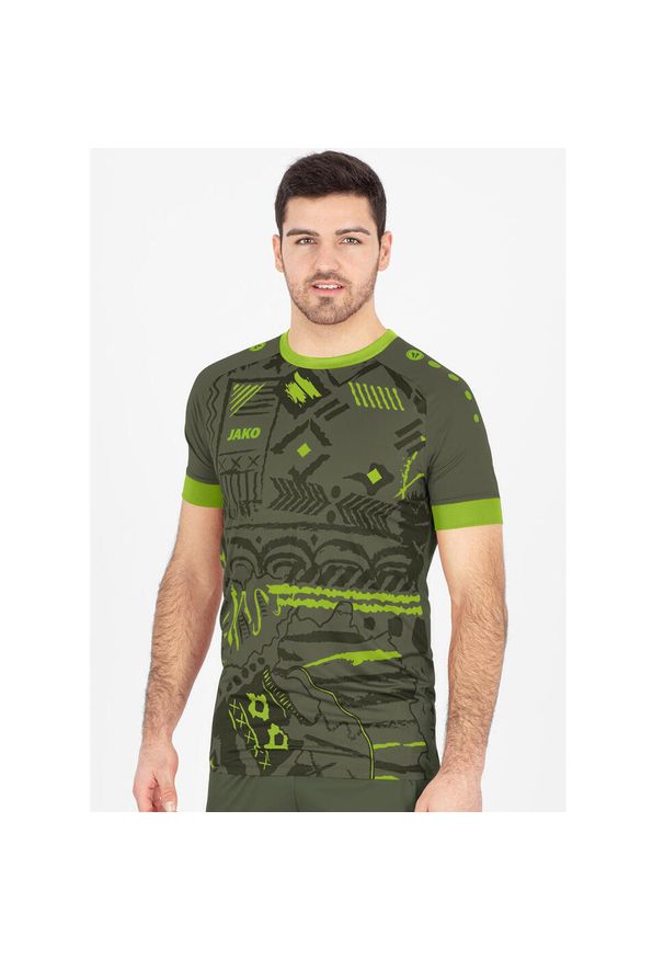 Jersey Jako Tropicana. Kolor: zielony. Materiał: jersey. Sport: piłka nożna