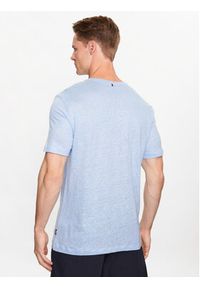 BOSS - Boss T-Shirt 50486212 Niebieski Regular Fit. Kolor: niebieski. Materiał: len #3