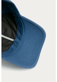 Marc O'Polo - Czapka. Kolor: niebieski. Materiał: tkanina, bawełna. Wzór: gładki, aplikacja #3