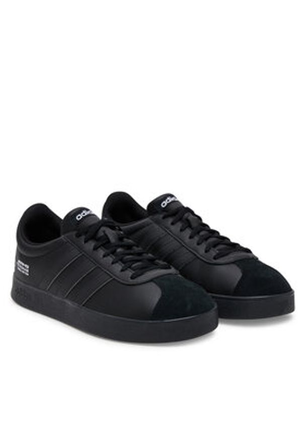 Adidas - adidas Sneakersy Mercedes - AMG Petronas Formula One Team Vl Court Base Trainers JR1067 Czarny. Kolor: czarny. Materiał: zamsz, skóra