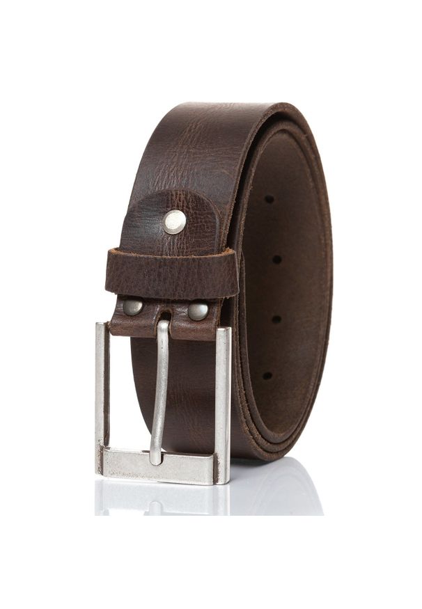 Tom Tailor - TOM TAILOR PASEK SKÓRZANY SOPO-TT294 0690 40mm Ledergürtel RO. Materiał: skóra. Wzór: paski. Styl: klasyczny