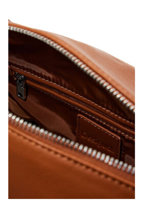 Desigual Torebka 25SAXPAJ Brązowy. Kolor: brązowy. Materiał: skórzane