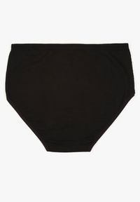 Born2be - Czarne Bawełniane Majtki Figi z Koronką Idiana. Kolekcja: plus size. Kolor: czarny. Materiał: koronka, bawełna. Wzór: koronka