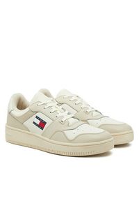 Tommy Jeans Sneakersy Tjm Retro Basket Ess EM0EM01395 Écru. Materiał: skóra #6
