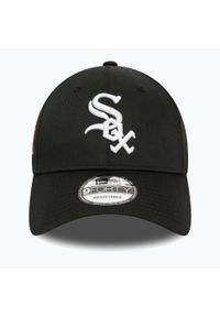 Czapka z daszkiem męska New Era Patch 9Forty Chicago White Sox. Kolor: czarny