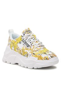 Sneakersy Versace Jeans Couture 74VA3SC2 ZP096 G03. Kolor: biały. Materiał: skóra #1
