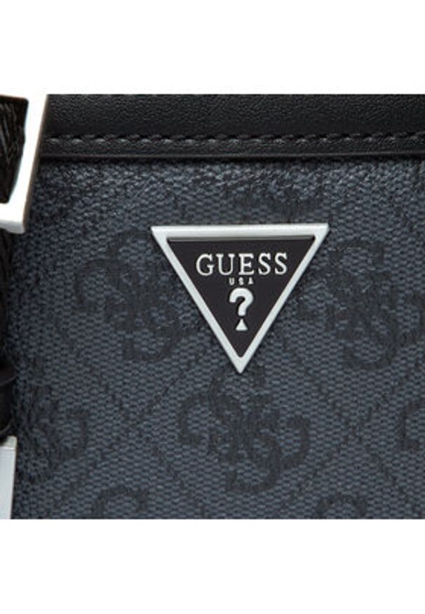 Guess Saszetka Vezzola Smart Crossbody Flat HMEVZL P2223 Czarny. Kolor: czarny. Materiał: skóra