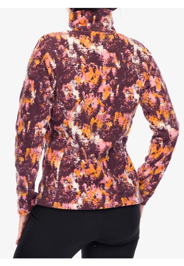 columbia - Bluza polarowa damska Columbia Fast Trek Printed Jacket. Kolor: fioletowy. Materiał: polar
