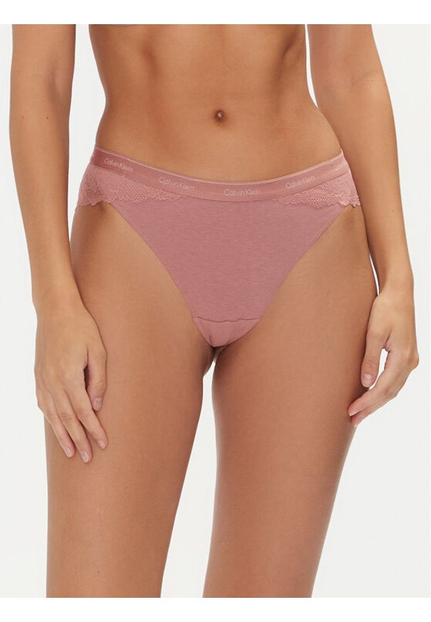 Calvin Klein Underwear Figi brazylijskie 000QF7979E Różowy. Kolor: różowy. Materiał: syntetyk