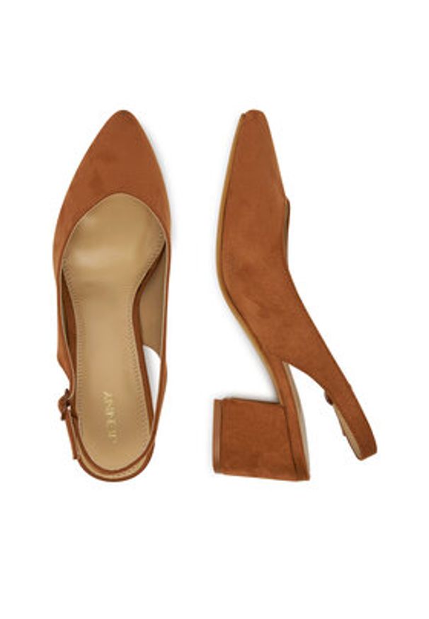 Jenny - JENNY Czółenka S4P96928-01 Beżowy. Kolor: beżowy. Materiał: materiał