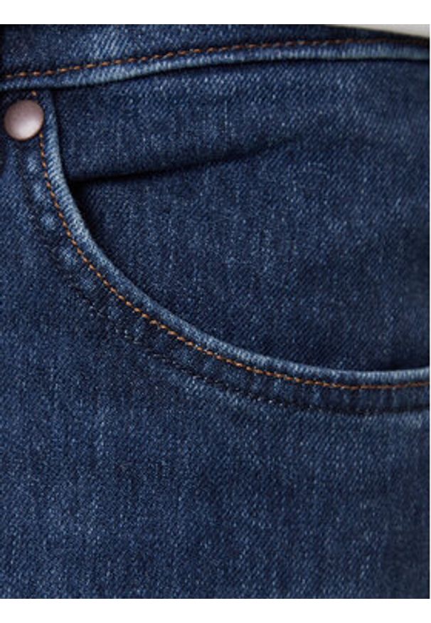 Wrangler Jeansy River 112370922 Granatowy Slim Fit. Kolor: niebieski