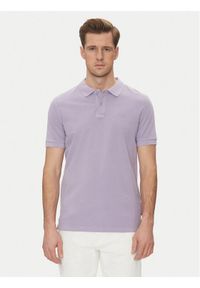 JOOP! Jeans Polo 15 JJJ-02Ambrosian 30045619 Fioletowy Modern Fit. Typ kołnierza: polo. Kolor: fioletowy. Materiał: bawełna