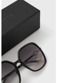 Furla okulary przeciwsłoneczne damskie kolor czarny. Kolor: czarny #3
