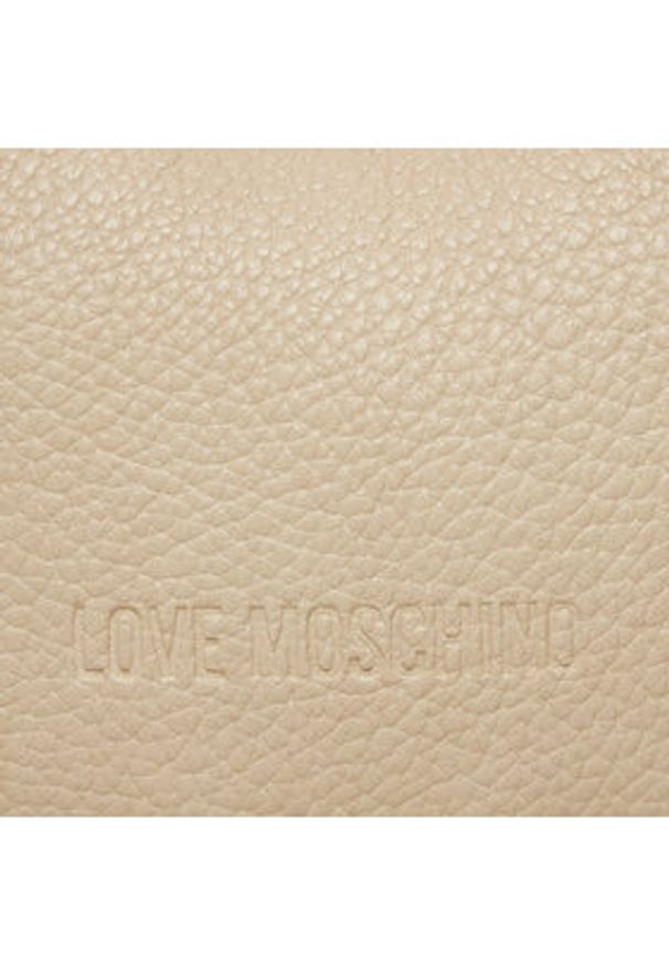Love Moschino - LOVE MOSCHINO Torebka JC4019PP1ILT0110 Beżowy. Kolor: beżowy. Materiał: skórzane