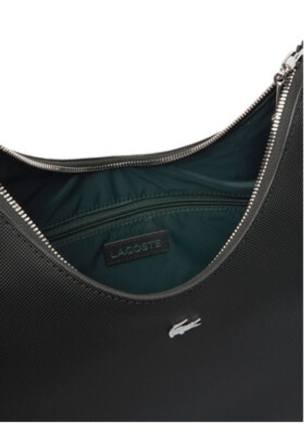 Lacoste Torebka Daily City Bag NF5125DZ Czarny. Kolor: czarny. Materiał: skórzane