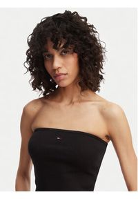 Tommy Jeans Top DW0DW22263 Czarny Slim Fit. Kolor: czarny. Materiał: bawełna #4