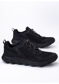 ecco - Buty outdoorowe męskie czarne ECCO MX M. Nosek buta: otwarty. Kolor: niebieski. Materiał: materiał, syntetyk