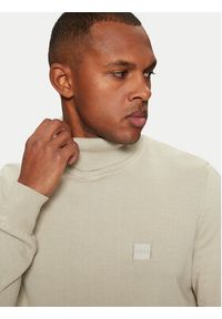 BOSS - Boss Golf q-roa-34165 Beżowy Regular Fit. Typ kołnierza: golf. Kolor: beżowy. Materiał: bawełna #5