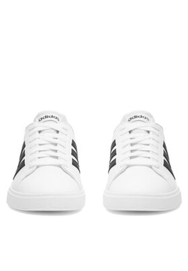 Adidas - adidas Sneakersy GRAND COURT BASE 2.0 GW9261_ Biały. Kolor: biały. Materiał: syntetyk, skóra