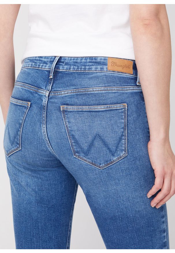 Wrangler - DAMSKIE SPODNIE JEANSOWE WRANGLER SLIM MORE BLUES W28L-KG-53S 112128402