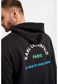 Karl Lagerfeld - BLUZA KARL LAGERFELD. Typ kołnierza: kaptur. Materiał: tkanina