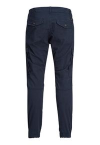 Jack & Jones - Jack&Jones Spodnie materiałowe Paul 12169582 Granatowy Tapered Fit. Kolor: niebieski. Materiał: bawełna #4